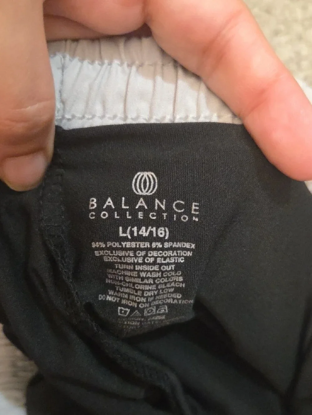 3 Pair Balance and Body Glove Black & Gray Athletic Lined Shorts Bundle 14/16